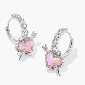 Kendra Scott Ari Heart Arrow Silver Convertible
Huggie Earrings